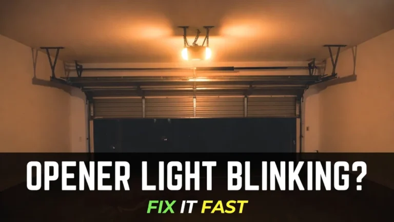 Garage Door Opener Light Blinking (Flashing) When Closing