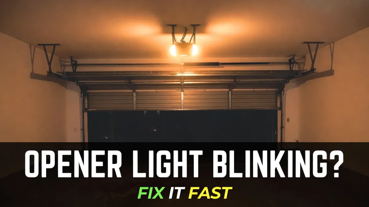 Garage Door Opener Light Blinking (Flashing) When Closing