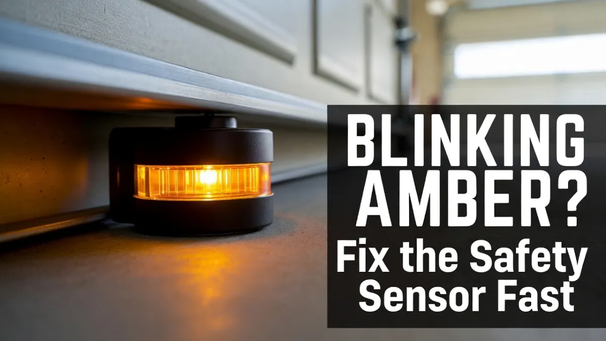 Garage Door Safety Sensor Blinking Amber