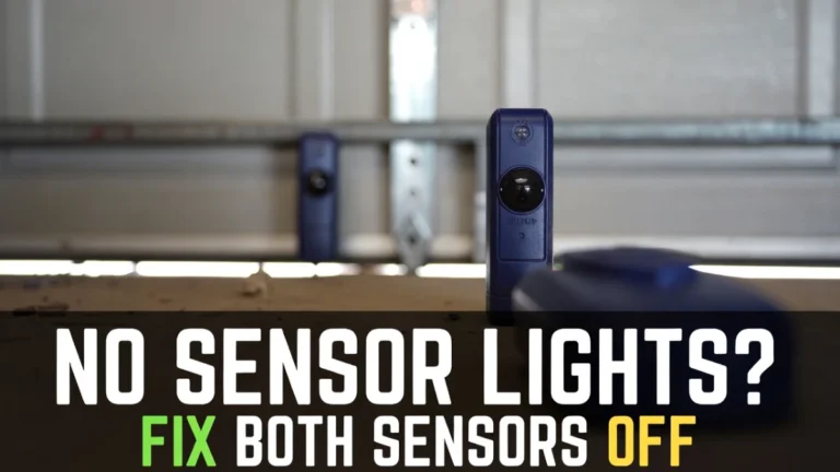 Garage Door Safety Sensor Lights Off