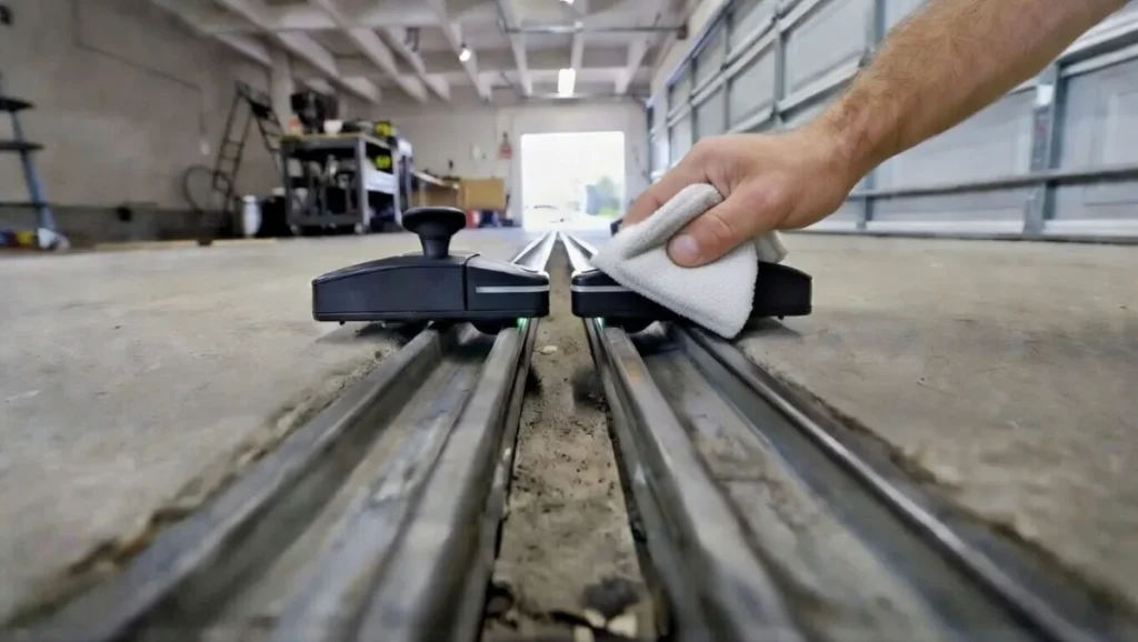 aligning garage door safety sensors photo eyes