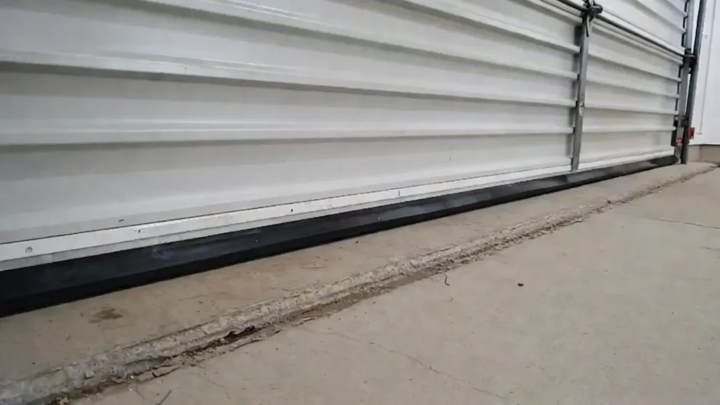 garage door bottom seal resistance on uneven floor