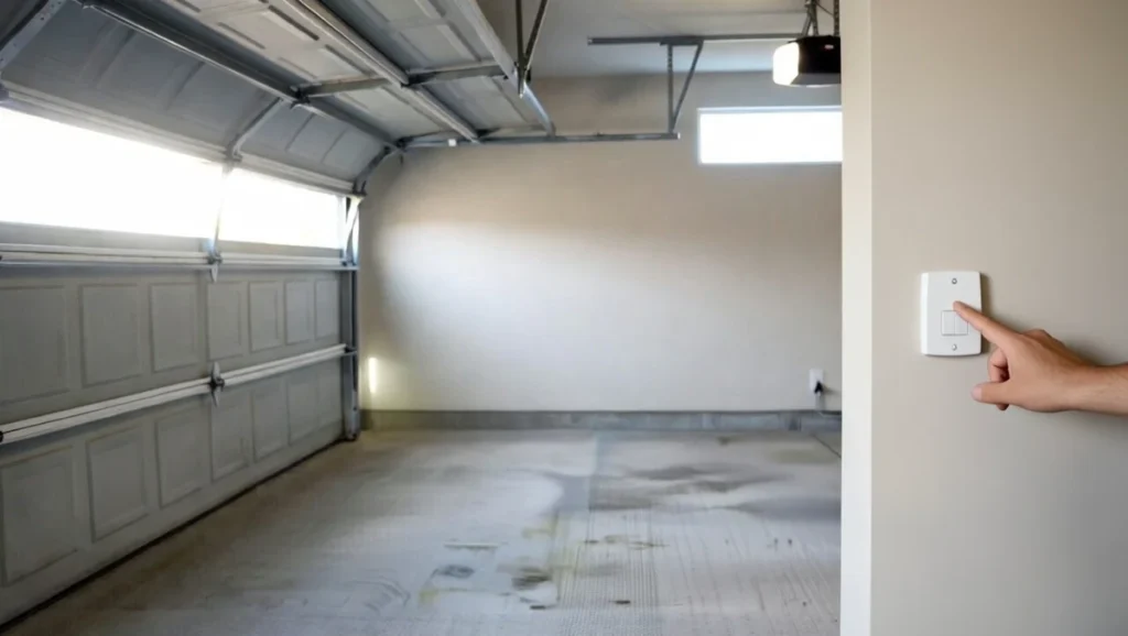 pressing garage door wall button to close door troubleshooting