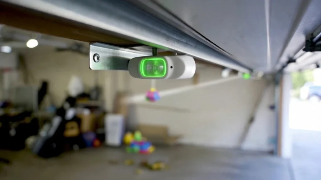 object blocking garage door photo eye beam near floor