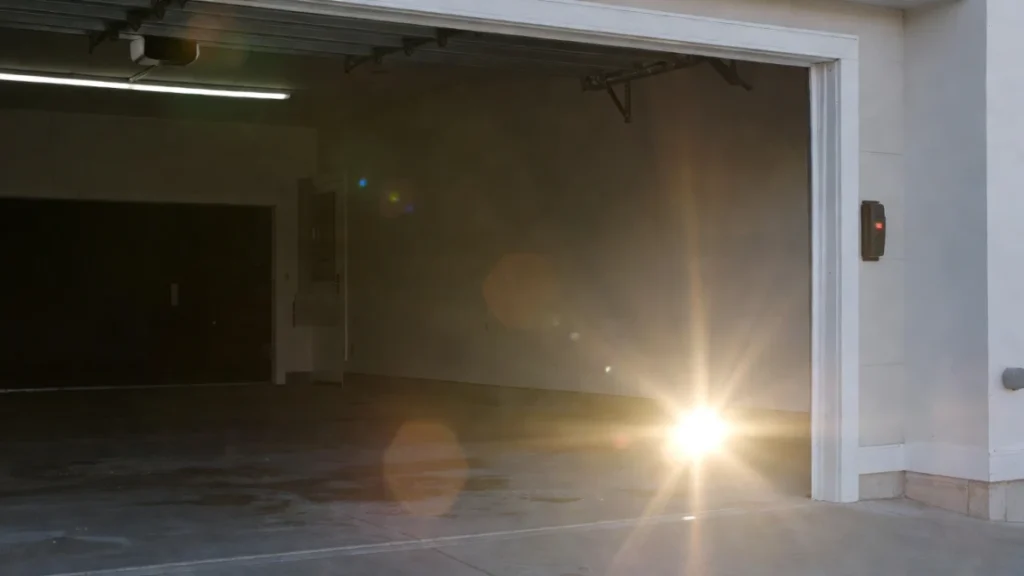 sunlight glare interference on garage door safety sensor