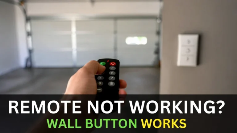 Chamberlain Remote Not Working But Wall Button Works Quick Fixes (Step-by-Step)