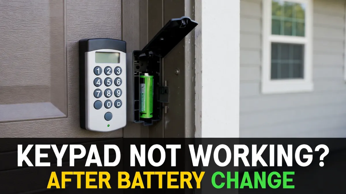LiftMaster Keypad Not Working After Battery Change