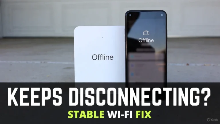 myq keeps disconnecting from wifi stable fix
