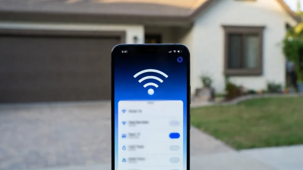 myq not connecting to wifi setup screen on phone