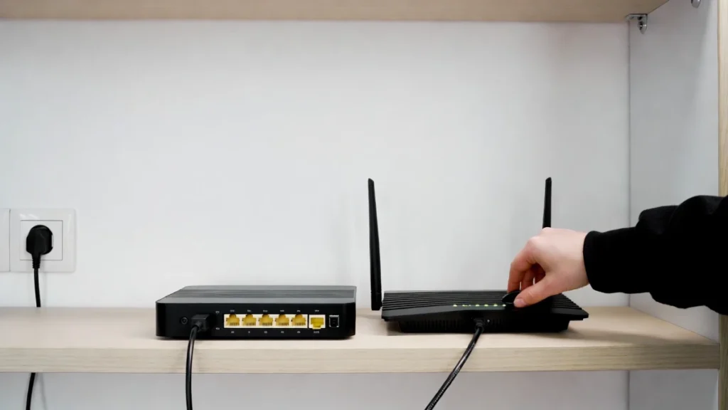 reboot router and modem to fix myq wifi connection