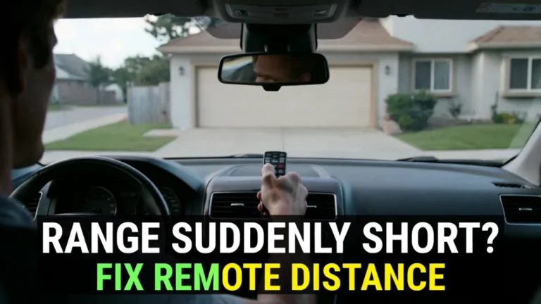 garage door remote range suddenly short fix