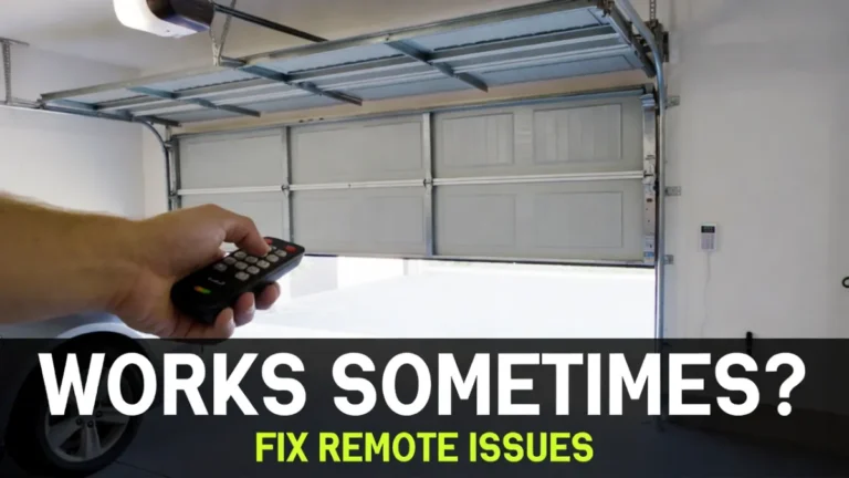 garage door remote works sometimes fix
