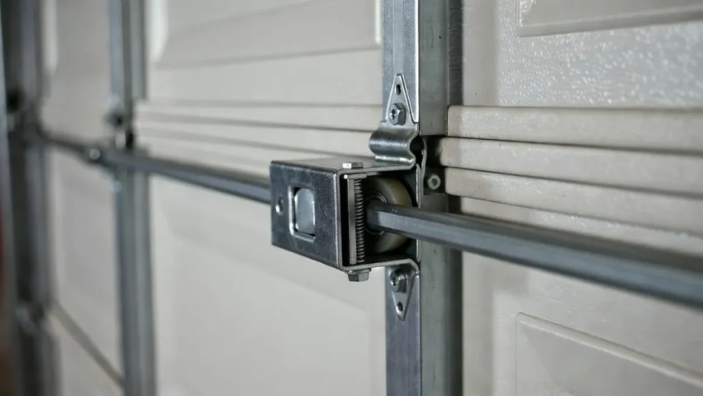 garage door roller and track inspection for binding