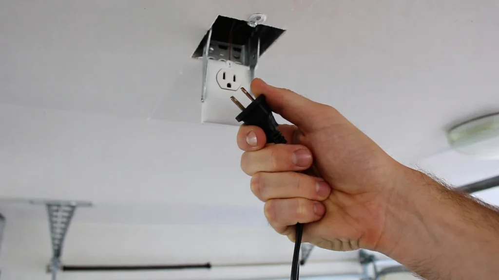 garage door opener trolley and emergency release cord