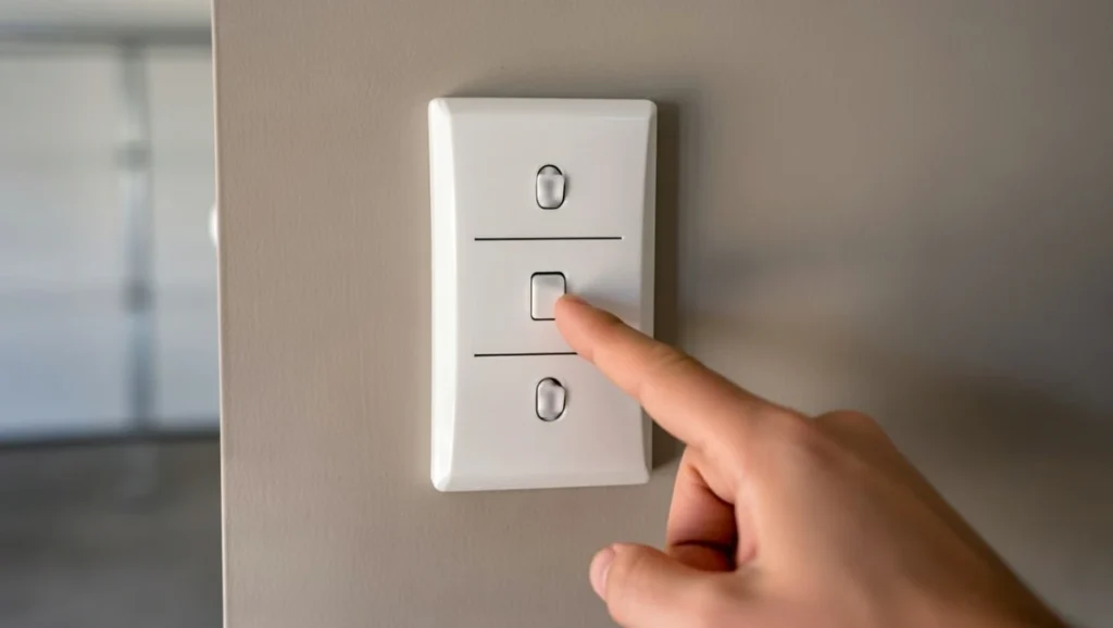 check lock mode on garage door wall control