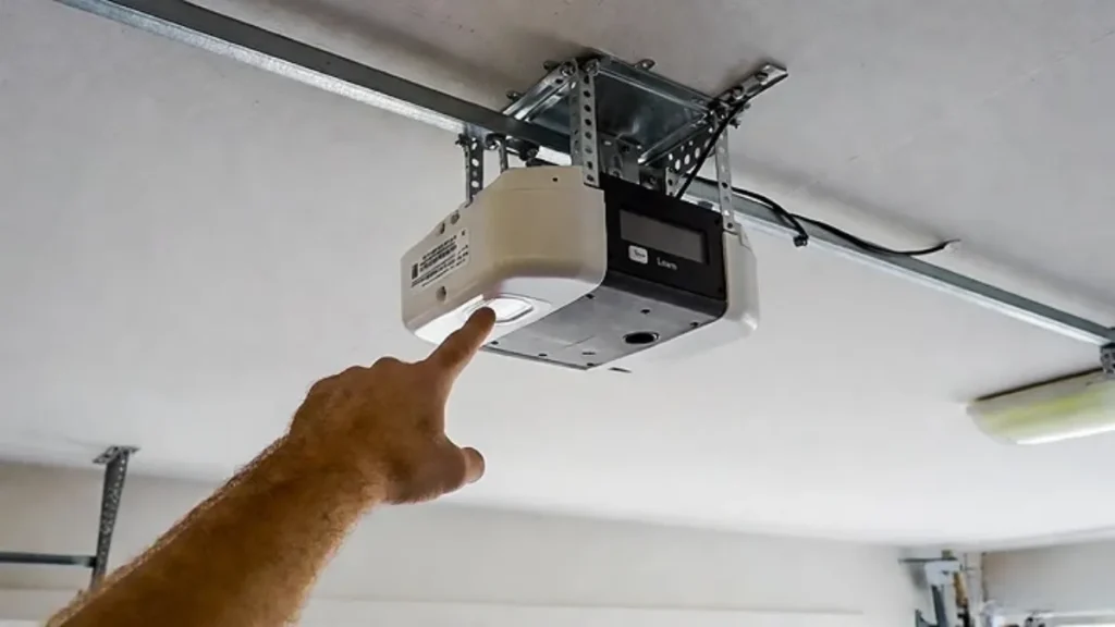 finding learn button on garage door opener