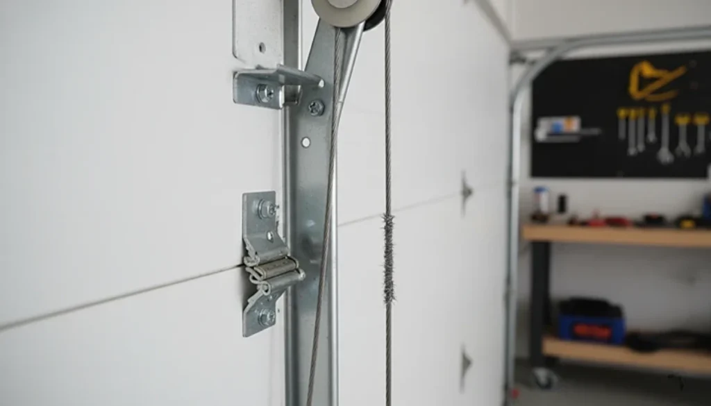 loose lift cable sign after garage spring breaks