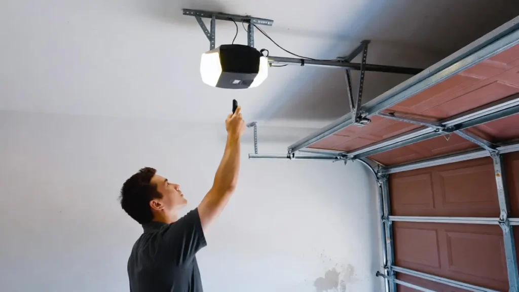 pairing universal remote close to garage door opener