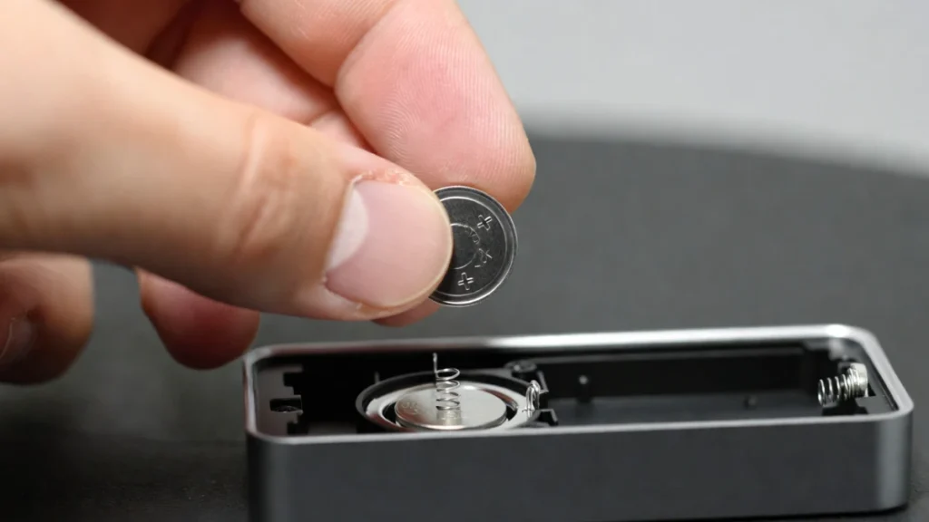 checking universal garage remote battery and contacts