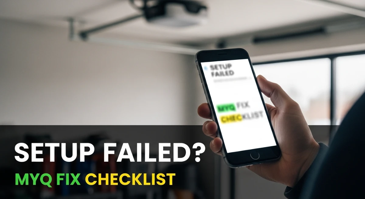 MyQ Setup Failed: A Complete Checklist to Fix Pairing and Connection Issues