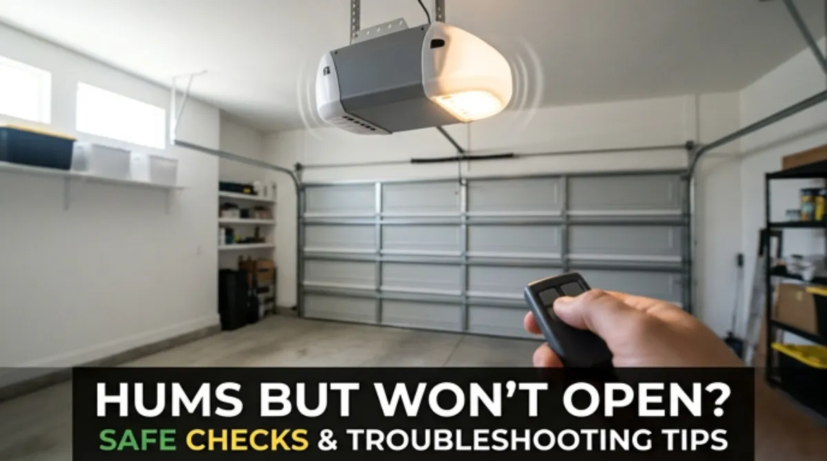 Garage Door Opener Hums But Door Won’t Open