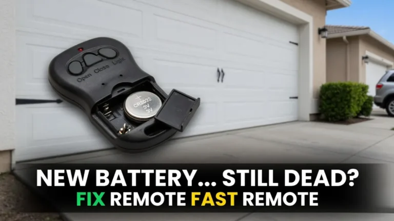 Garage Door Remote Not Working After Replacing the Battery