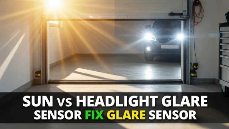 Garage Door Sensor Sunlight vs Headlight Glare
