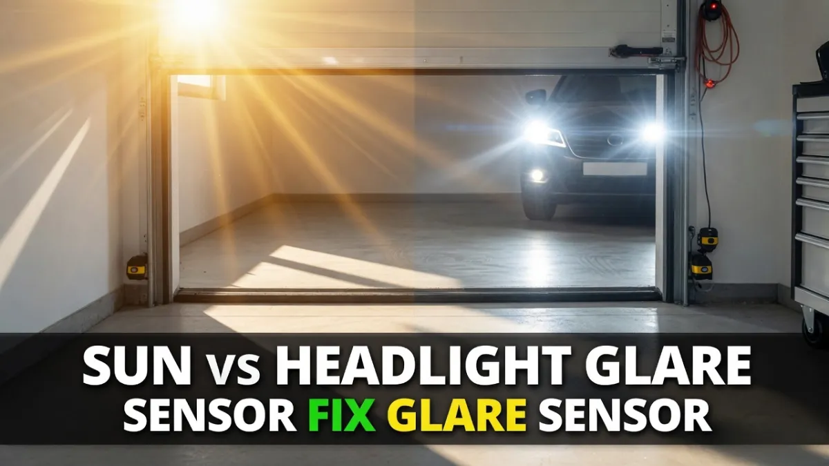 Garage Door Sensor Sunlight vs Headlight Glare