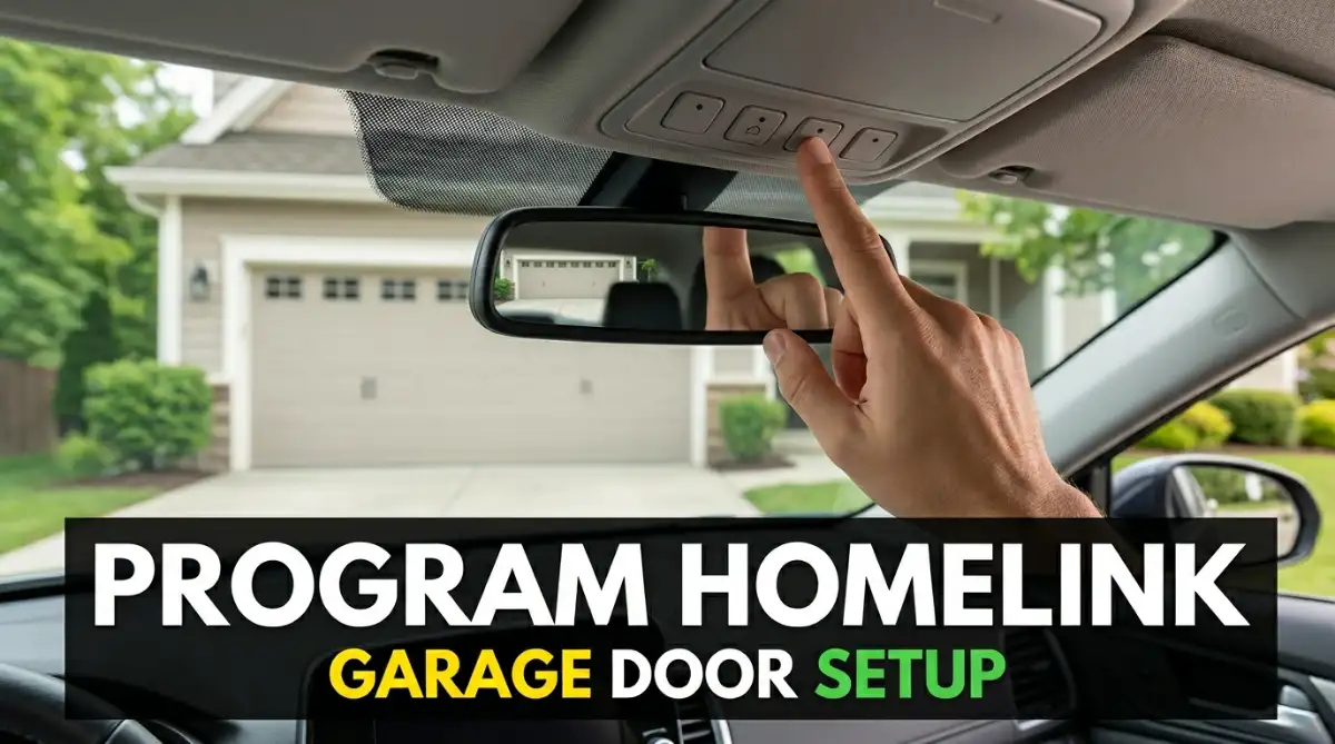 How to Program HomeLink to Your Garage Door Opener