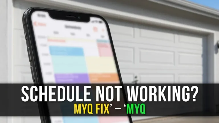 MyQ Door Schedule Not Working