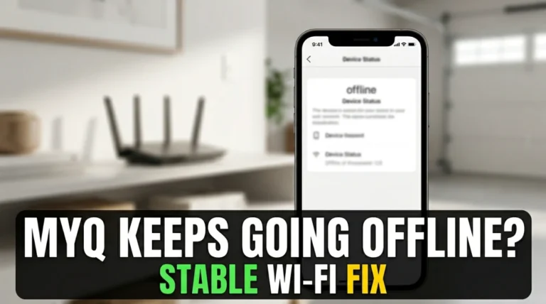 MyQ Keeps Disconnecting From Wi‑Fi