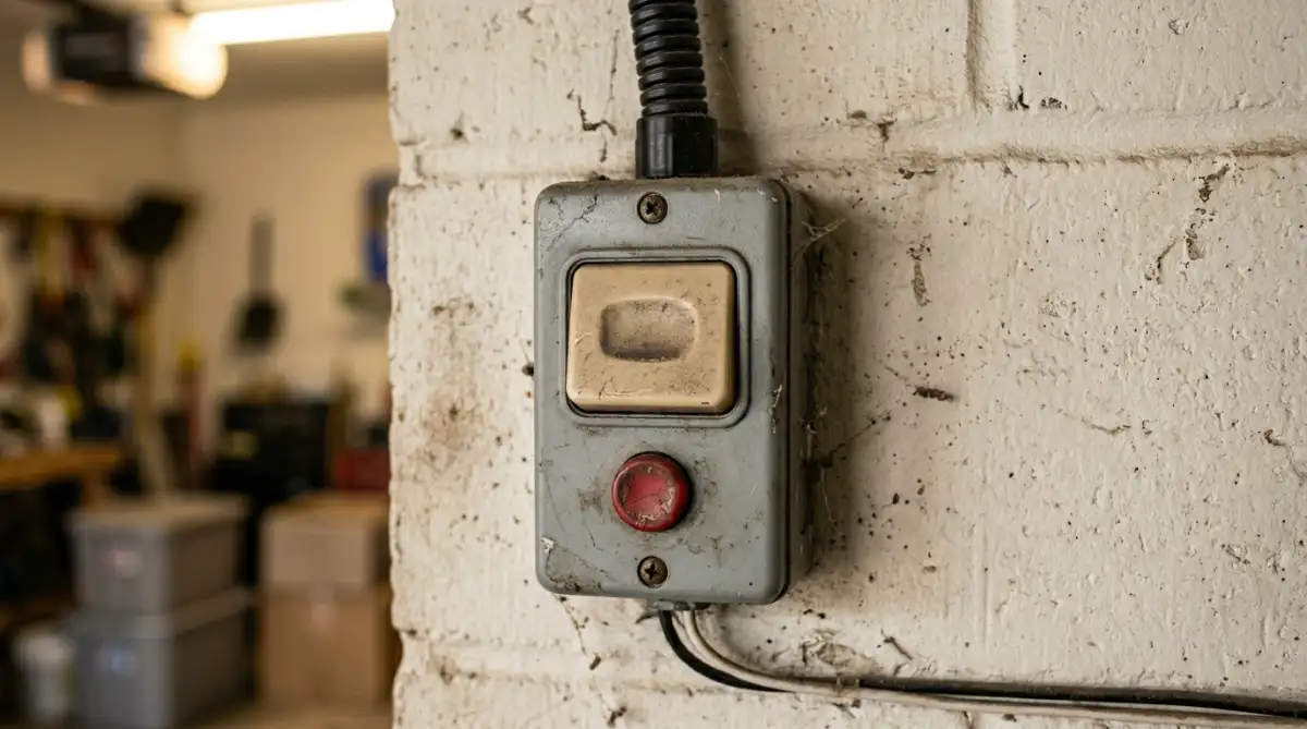 faulty wall button can trigger garage door to open randomly