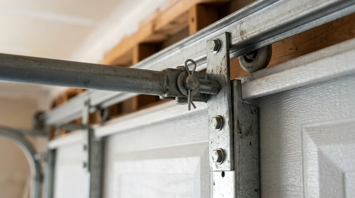 garage door opener arm and top bracket connection check