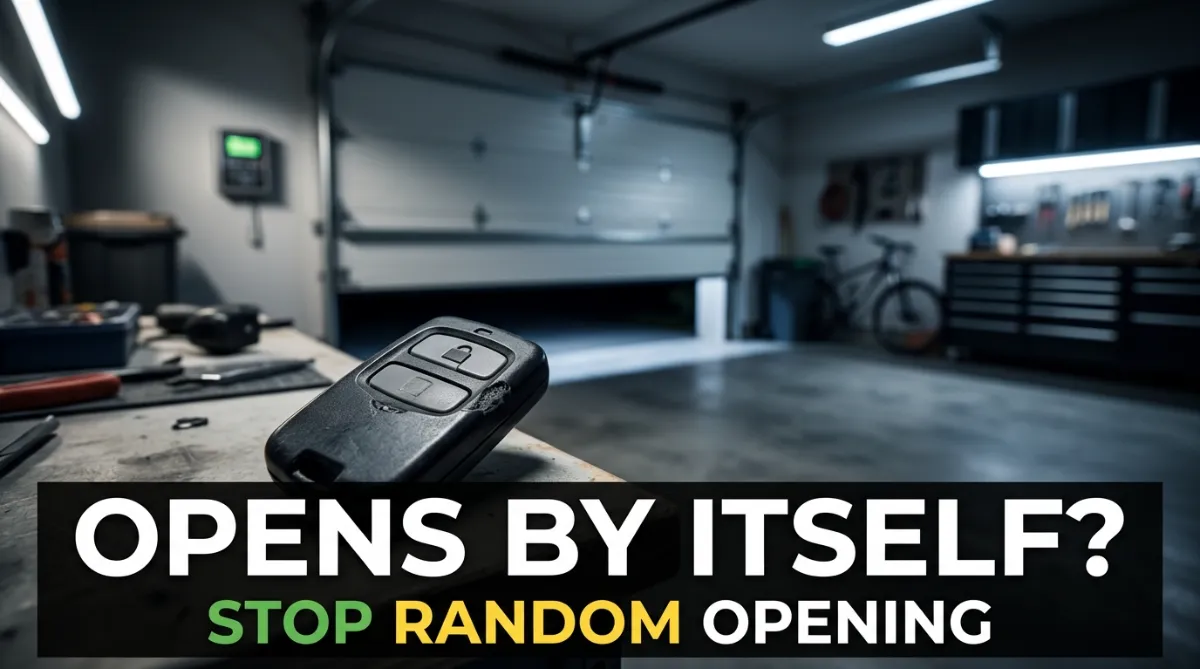 garage door opens by itself causes and how to stop it