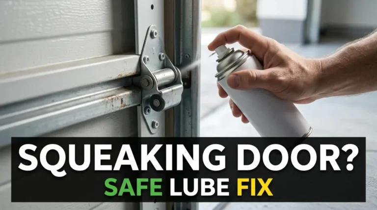 garage door squeaking safe lubrication fix