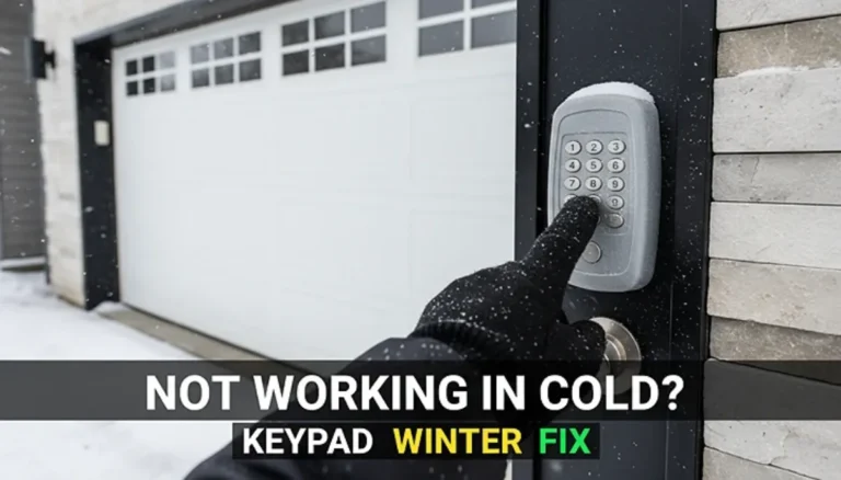 garage keypad not working in cold weather winter fix