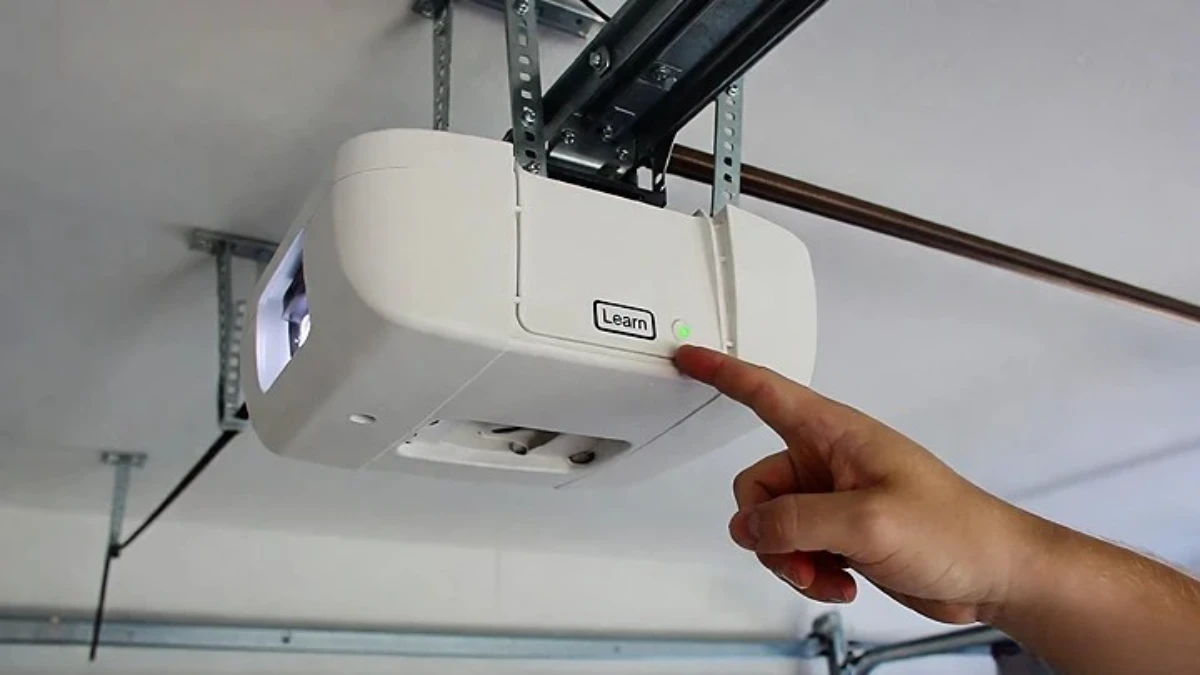 press learn button to reprogram garage keypad