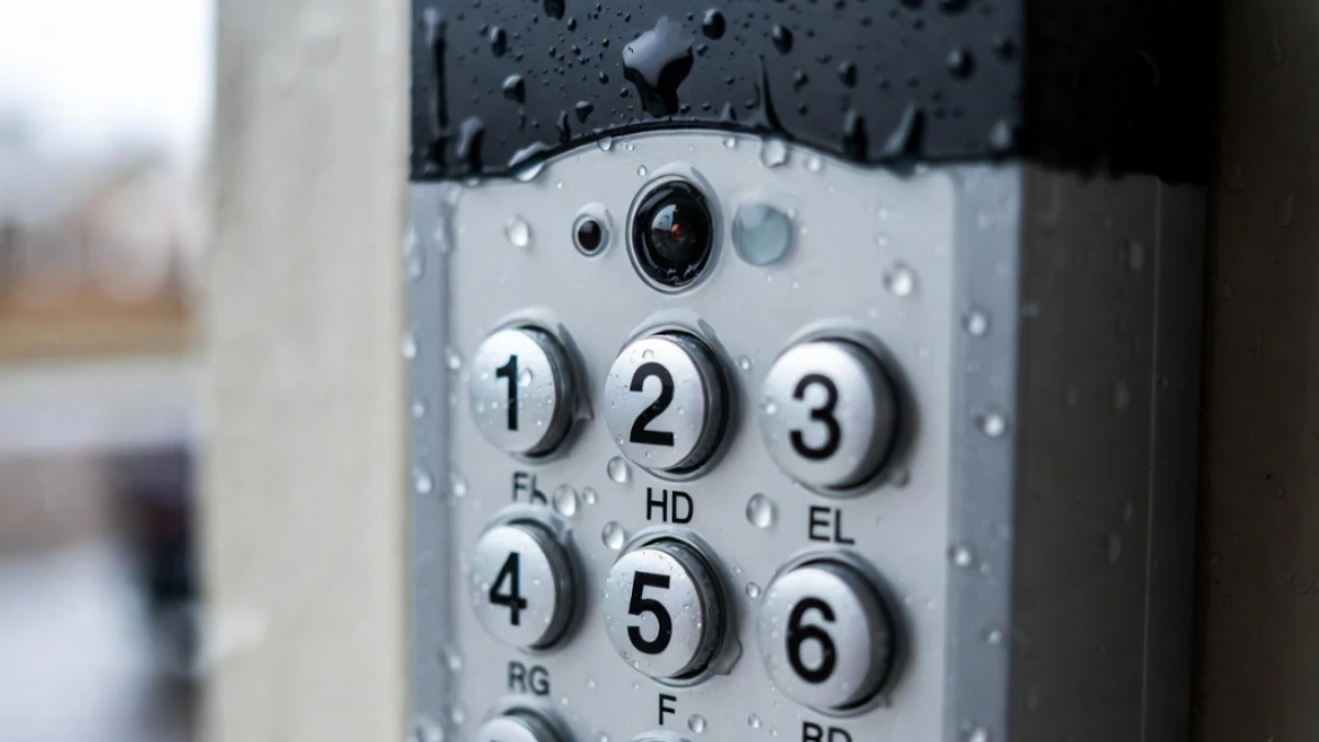 moisture causing ghost presses on garage keypad