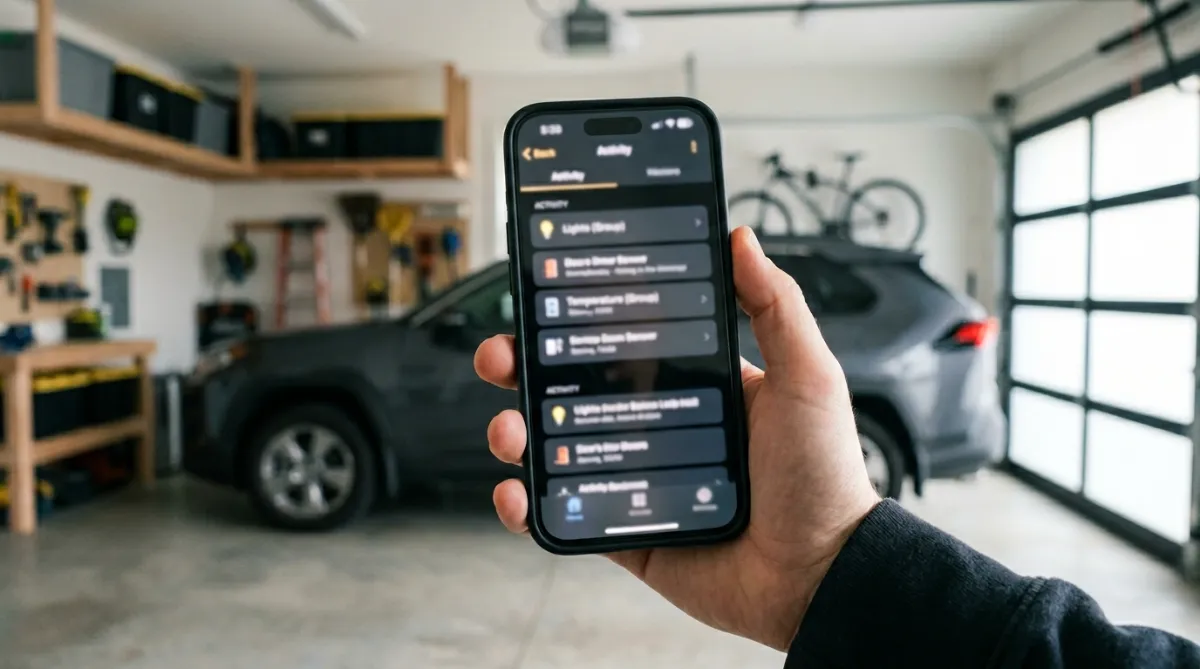 check MyQ activity history and schedules for random garage door openings