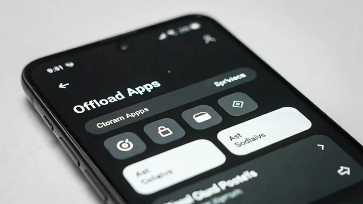 phone storage cleanup offload causing MyQ to log out