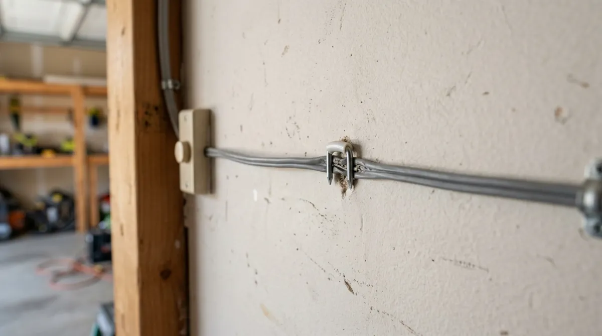 pinched wall button wire staple damage causing random open signal