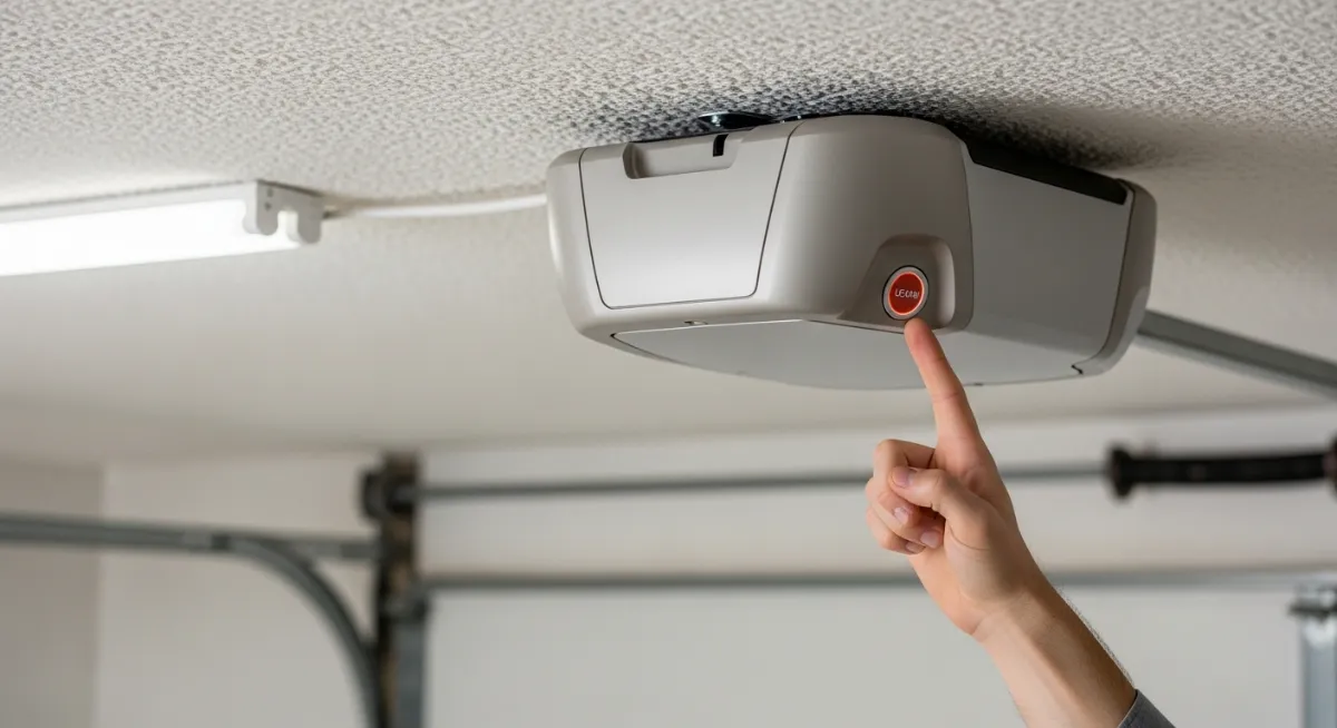 press learn button to reprogram garage keypad after rain