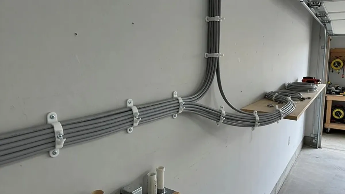 proper routing of garage door sensor wire to prevent damage