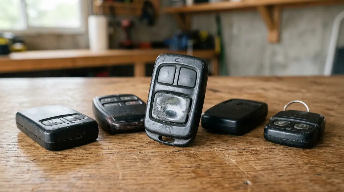  stuck garage remote button causing door to open by itself