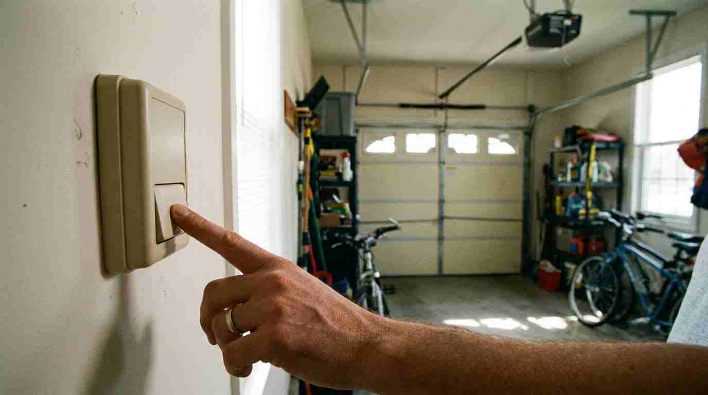  wall button test when garage door won’t close