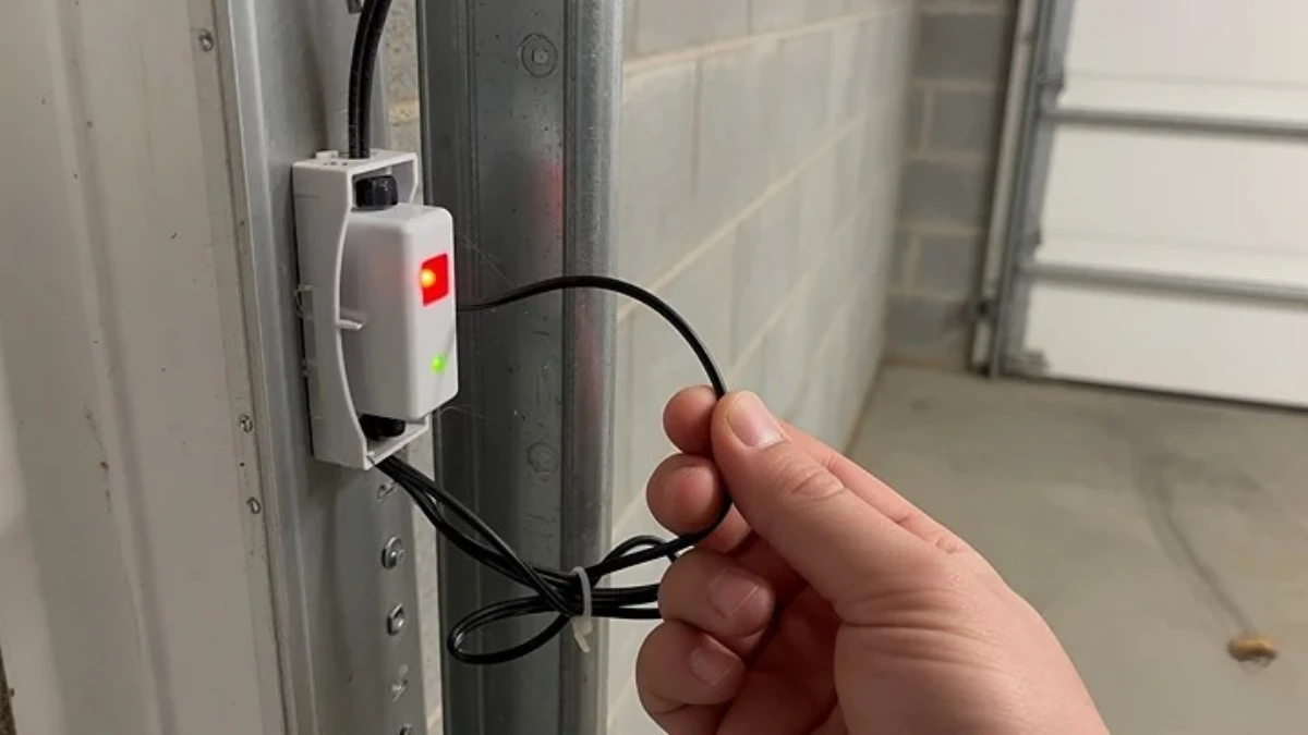 wiggle test to find intermittent garage sensor wire break